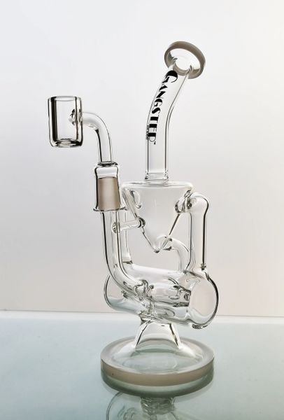 GG41B - 10'' Double Hammerhead Recycler With Quartz Banger