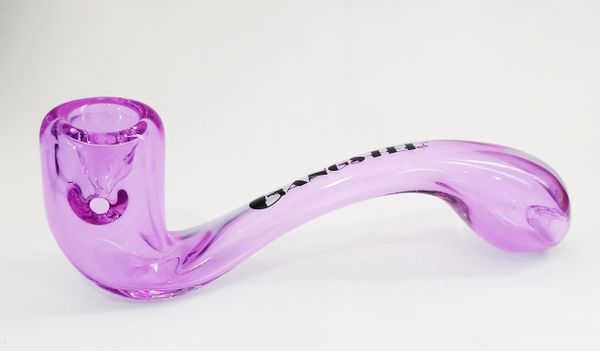 GP29P - 6" SHERLOCK GLASS PIPE WITH BUILT IN ASH CATCHER MOUTHPIECE