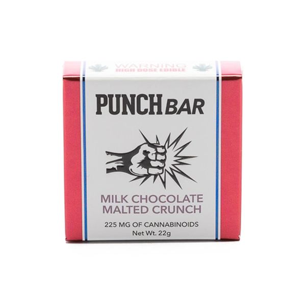 1/20 & 2/30 Punch Bar Milk Chocolate Malted Crunch 225mg