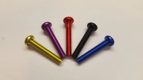 M3 X 18MM ANODIZED ALUMINUM SCREW