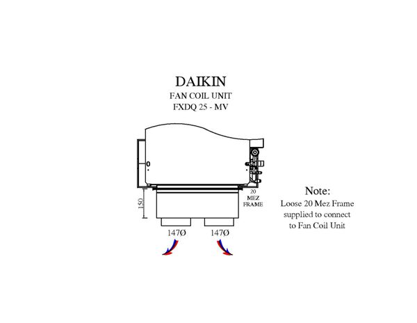 Daikin Fxdq Mv Standard Supply Air Fan Coil Plenum