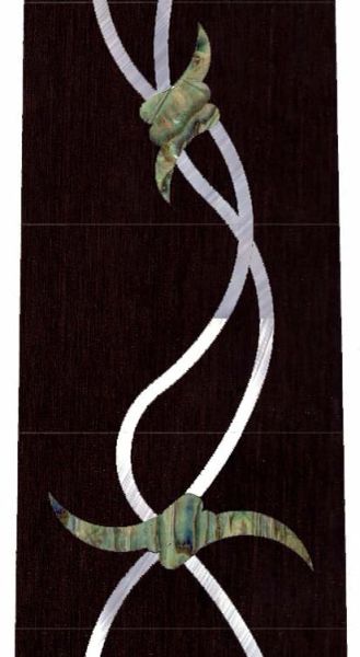Barbed Wire #2 Fingerboard - Inlays ONLY