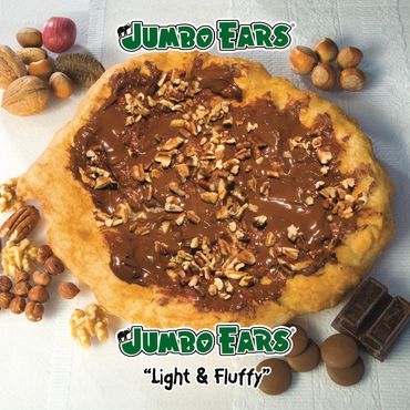 Jumbo Ears With Nutella and Pecan