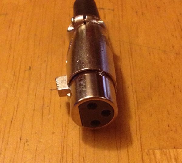 Heil PR781 Microphone 3 pin XLR Female plug to Yaesu 8 pin round plug