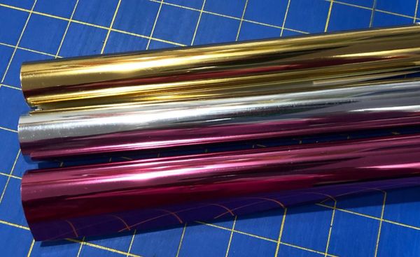 New Siser Metal Iron On Heat Transfer, Mirrored Look, Choose Colors, 5 12”x20” Sheets