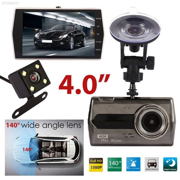 2in1 Dash Cam Dual Lens G-Gensor Driving Recorder HD 1080P 4inch car ...