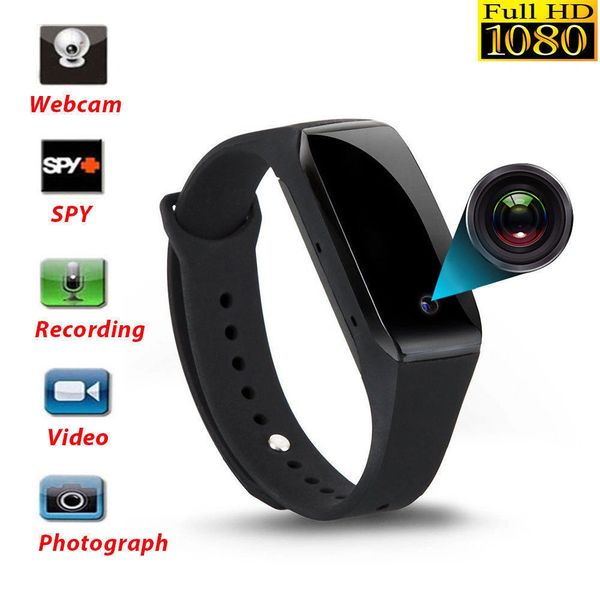 1080P HD Video Spy Hidden Camera Wrist Watch DVR Recorder Security Mini