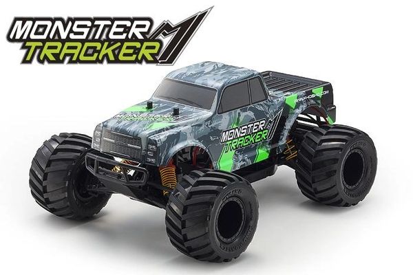 KYOSHO - MONSTER TRACKER 1/10 2WD MONSTER TRUCK-GREEN, READY TO