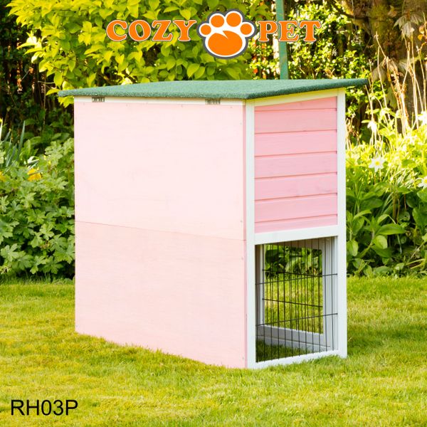 Cozy Pet Rabbit Hutch Pink Cozy Pet Ltd