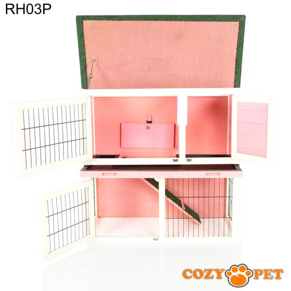 Pink best sale rabbit hutch