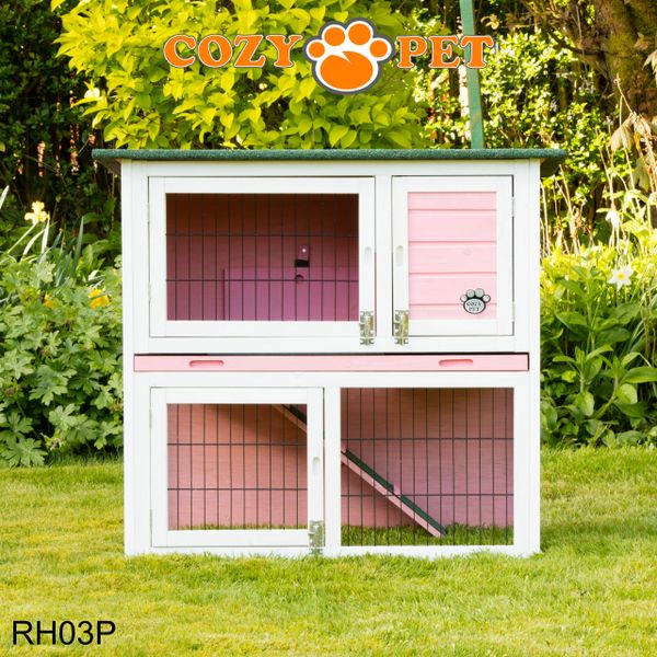 Pink 2024 rabbit hutch