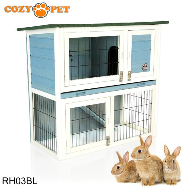 Blue 2025 rabbit hutch