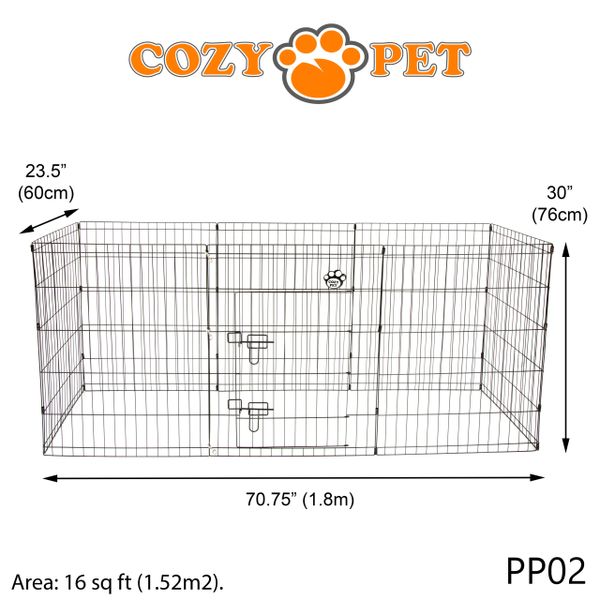 Square sales dog playpen