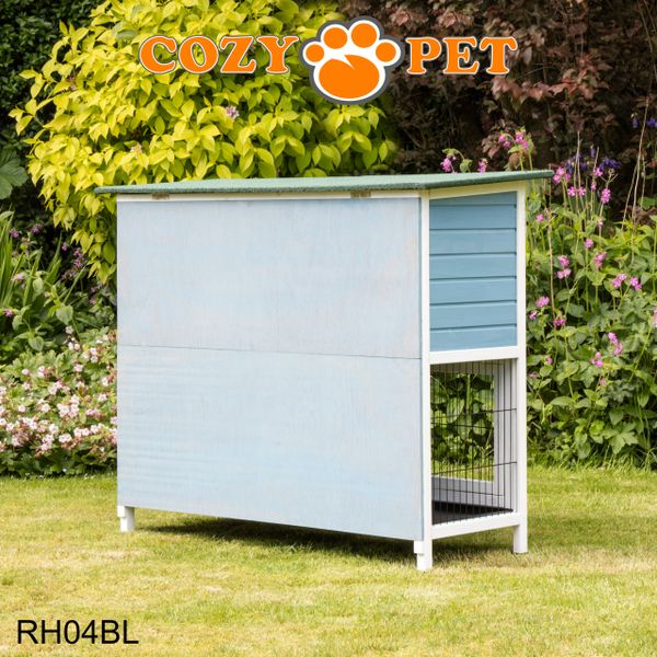 Cozy Pet 4ft Rabbit Hutch Blue Cozy Pet Ltd
