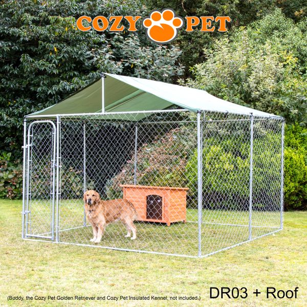 Chain link cheap dog cage