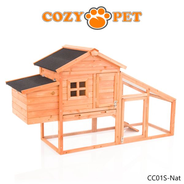 Cozy Pet Deluxe Chicken Coop Rabbit Hutch Model CC01S Nat