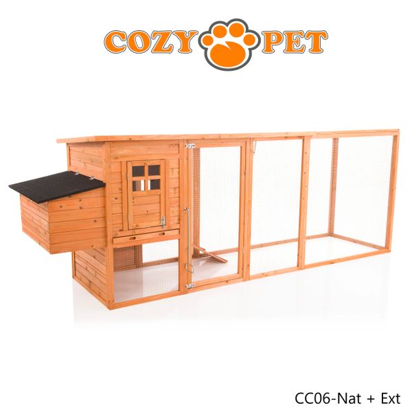 Cozy Pet Deluxe Chicken Coop Model Cc06 Nat Ext Cozy Pet Ltd