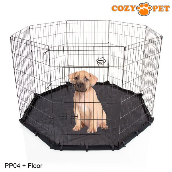 Indoor dog playpen sales with floor