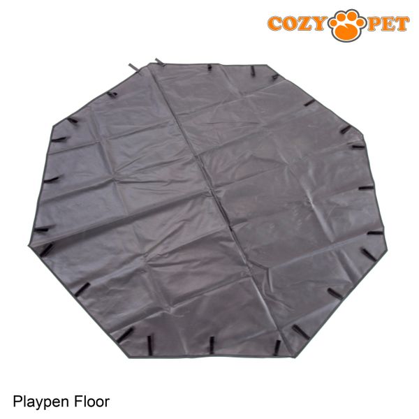 Playpen with outlet floor