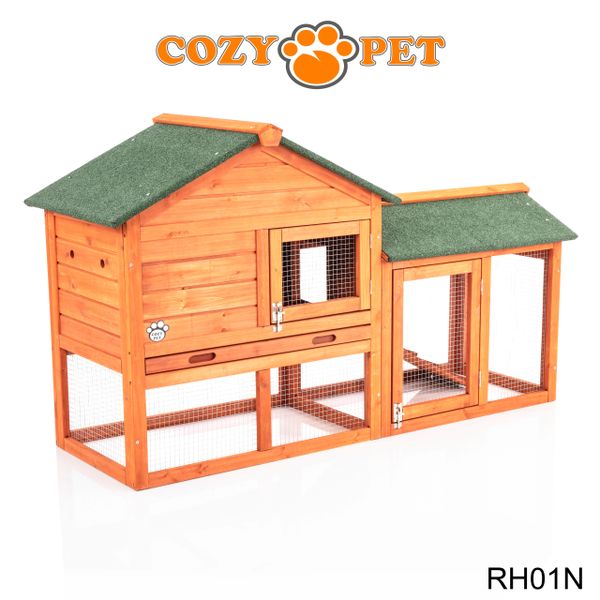 Cozy Pet Rabbit Hutch in Natural Model RH01N Cozy Pet Ltd