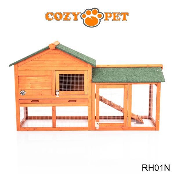 Cozy Pet Rabbit Hutch in Natural Model RH01N Cozy Pet Ltd