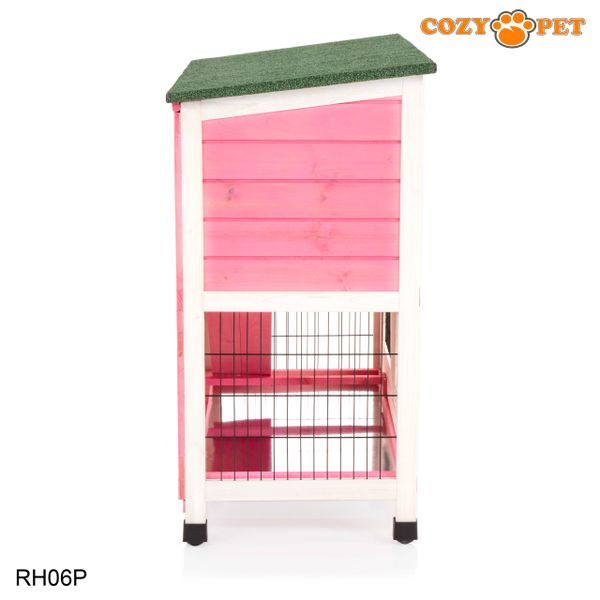 Cozy Pet Rabbit 3ft Hutch Pink RH06P Cozy Pet Ltd