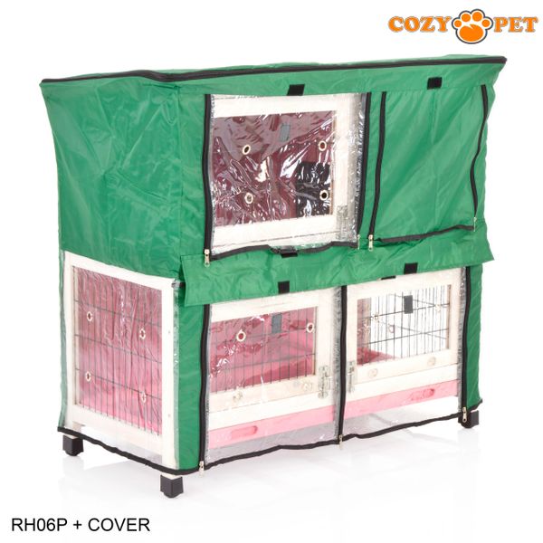 Cozy Pet Rabbit 3ft Hutch Pink RH06P | Cozy Pet Ltd
