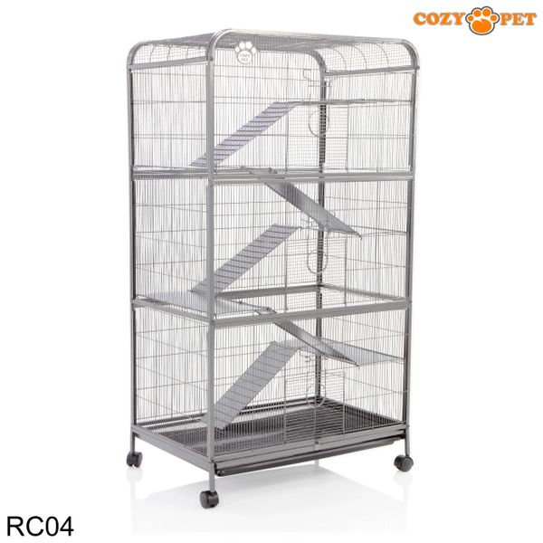 Cozy Pet Rodent Cage for Rat, Ferret, Chinchilla, Degu or other