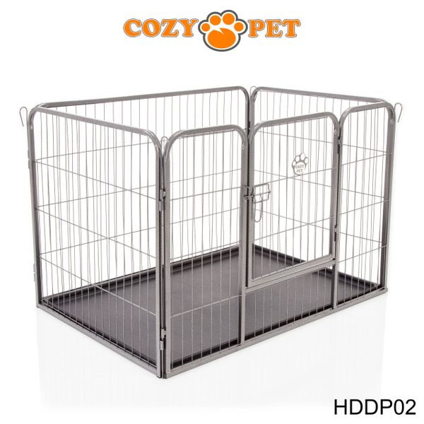 24 30 36 42 48 Tall Dog Playpen Crate Fence Pet Play Pen Exercise Cage 8 Panel