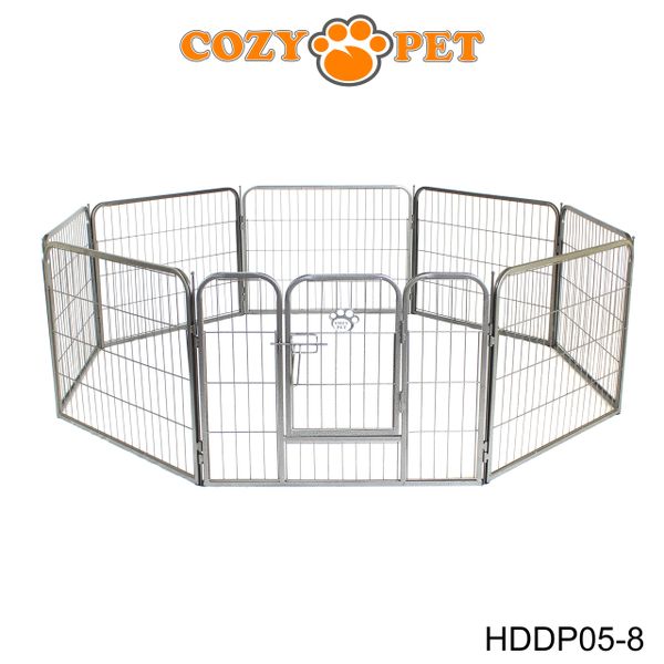 ZENSTYLE 36 Inch 8 Panels Indoor Outdoor Dog Playpen Large Crate Fence Pet  Play Pen Exercise Cage