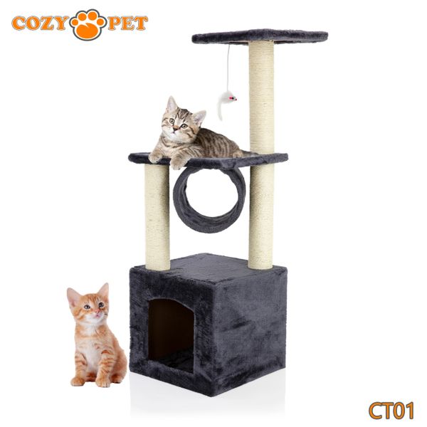 Multi level outlet cat tree