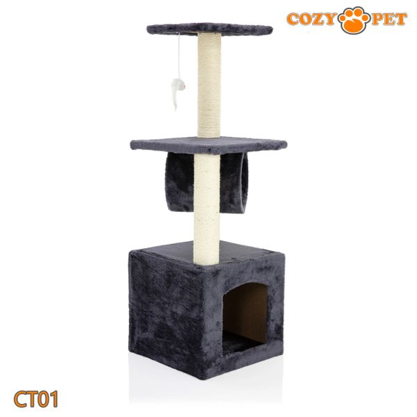 Cozy Pet Delux Multi Level Cat Tree CT01Dark Grey Cozy Pet Ltd