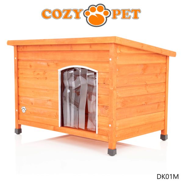 Insulated wooden outlet dog house