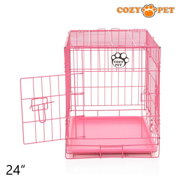 Pink store puppy cage