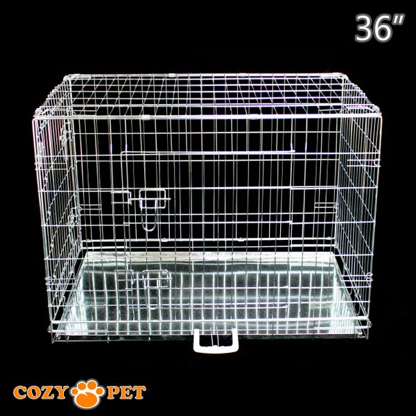 Galvanized steel best sale dog crate