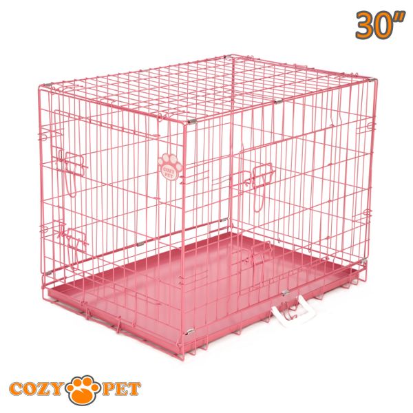 Large pink clearance dog crate