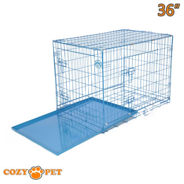 Dog Cage Puppy Crate Cozy Pet Travel Cages Blue Cozy Pet Ltd