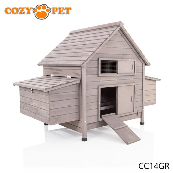 Auggie deluxe rabbit hutch chicken coop with 2024 chicken run