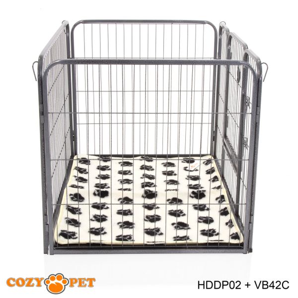 Cozy Pet Heavy Duty Playpen with Taylored Vet Bed HDDP02 + VB42C Cozy