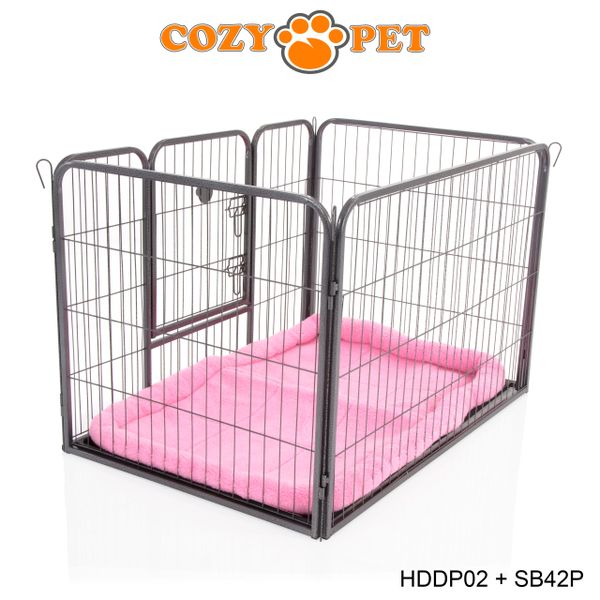 Dog playpen hot sale pink