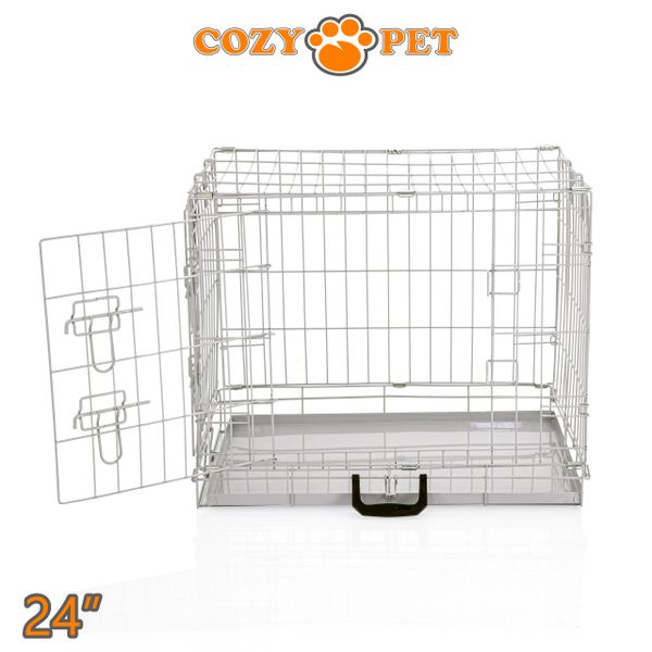 Dog Cage Puppy Crate Cozy Pet Travel Cages Light Grey Cozy Pet Ltd
