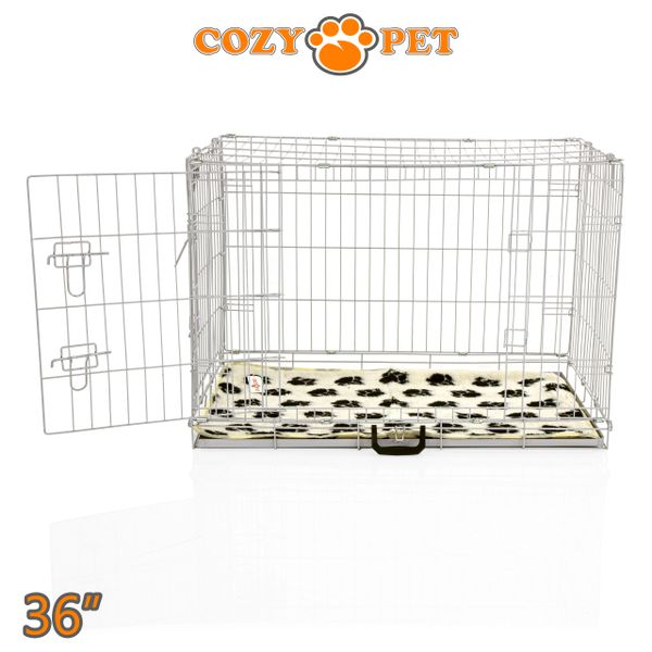 Dog Cage Puppy Crate 36" Cozy Pet Travel Cages Light Grey Cozy Pet Ltd