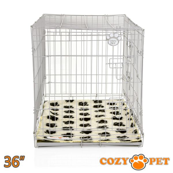 Dog Cage Puppy Crate 36" Cozy Pet Travel Cages Light Grey Cozy Pet Ltd