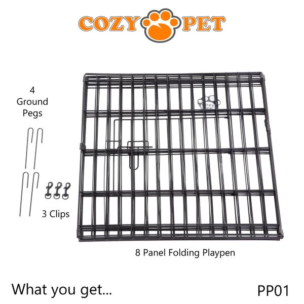 Puppy playpen best sale with floor grid