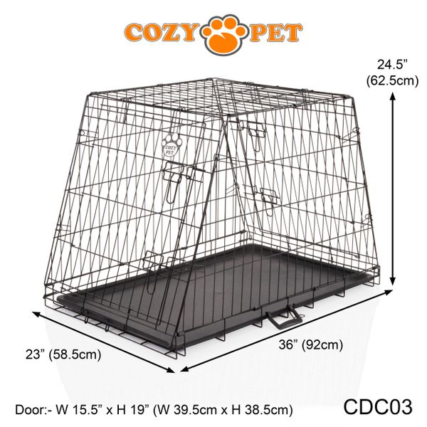 Car Dog Cage by Cozy Pet Travel Crate Model CDC03 Cozy Pet Ltd