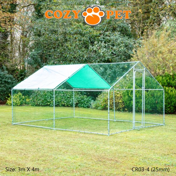 Cozy Pet Chicken Run 3m X 4m CR034 (25mm) Cozy Pet Ltd