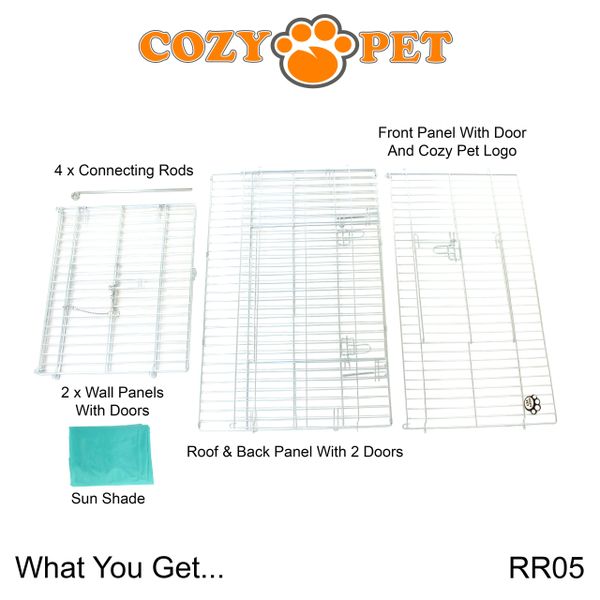 Cosy pet rabbit outlet run