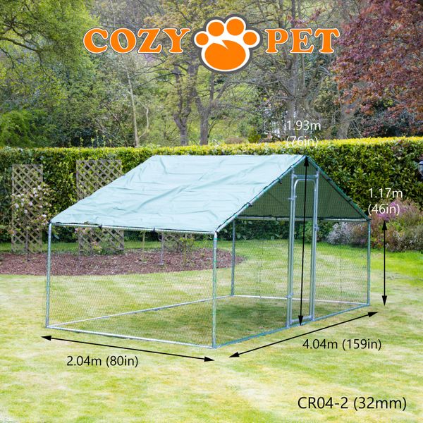 Cozy Pet Chicken Run 4m X 2m CR042 (32mm) Cozy Pet Ltd