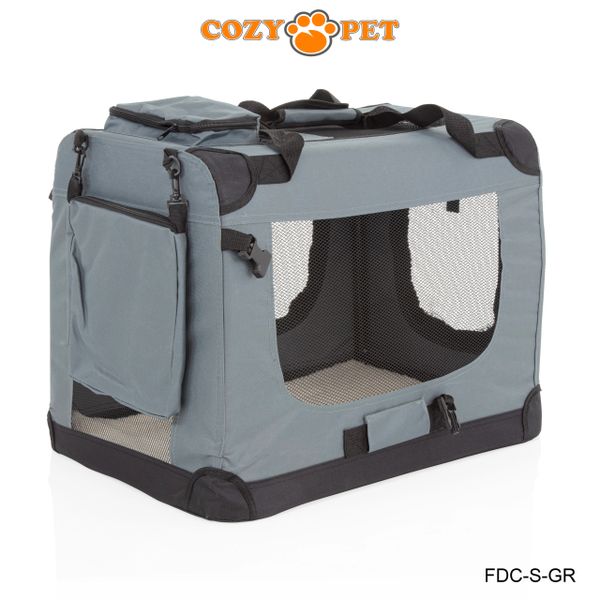 Fabric dog car crate best sale