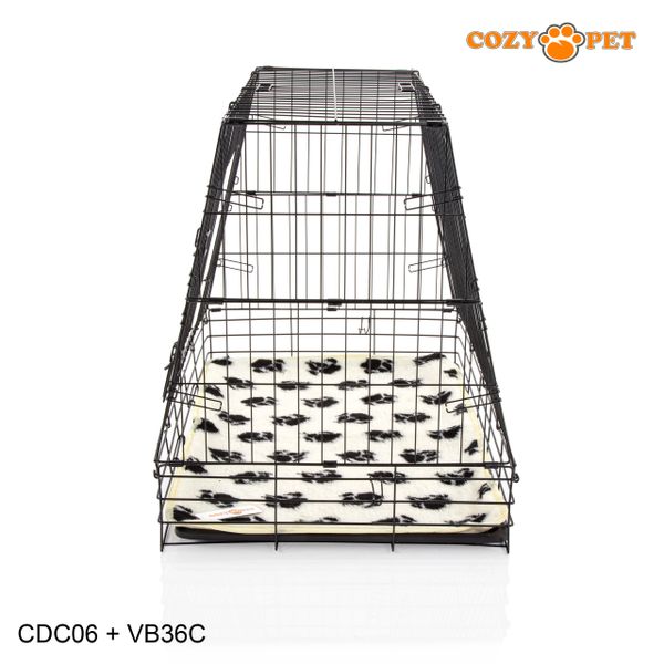 Car Dog Cage + Vet Bed by Cozy Pet Travel Crate CDC06 + VB36C Cozy